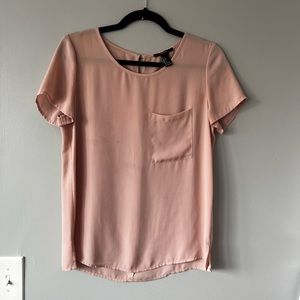 Pink chiffon blouse
